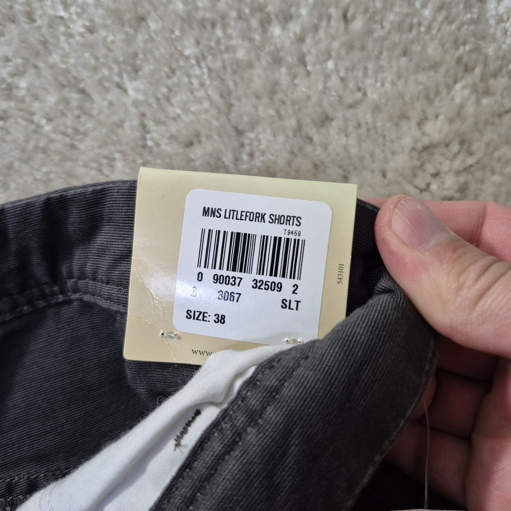 Woolrich Mens Little Fork Shorts Actual 37 Gray Belted Cotton Outdoor Pockets - Picture 6 of 13